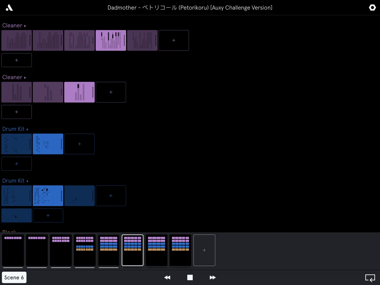 Auxy music production app